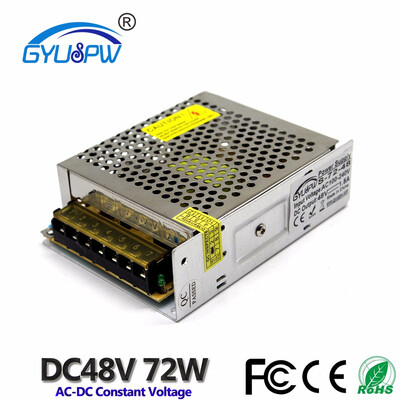 

Single Output 48 volt Switching Power Supply DC48V 15A 72W led Driver AC100-240V Input to DC 48V SMPS For LED Light CNC Stepper