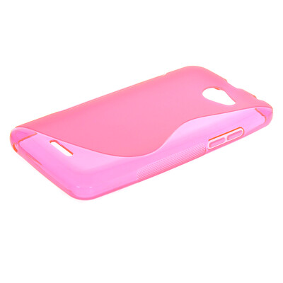 

MOONCASE S-Line Soft Flexible Silicone Gel TPU Skin Shell Back чехол для HTC Desire 516 D516W Hot pink