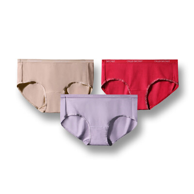 

Crab secret ladies panties 3 pieces underwear women modal triangle underwear light breathable underwear platinum red platinum skin platinum purple m
