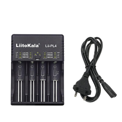 

LiitoKala Lii-PL4 4 Slots Smart Intelligent Battery Charger AC110-240V for 18650266501634017500AAAAA