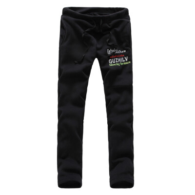 

Zogaa New Men's Pant Casual Sports Couple Color Matching English Embroidery