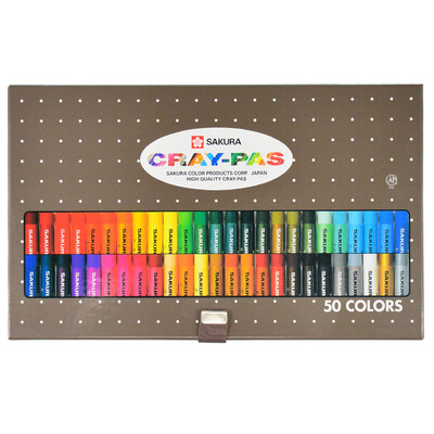 

Sakura Sakura VP-50N 50 Color Oil Painting Bars Set Refined Boxed Art Soft Crayons
