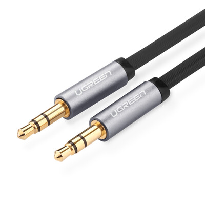 

Green Union UGREEN 10720 Car AUX audio cable 35mm public on the bus cable 35 headset adapter cable flat panel audio conversion flat line 1 m black