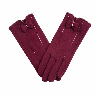 

Womens Winter Gloves Outdoor Warm Faux Fur Butterfly Decoration Furry Lining Safety 2018 New Hot Sale Discount High Quality