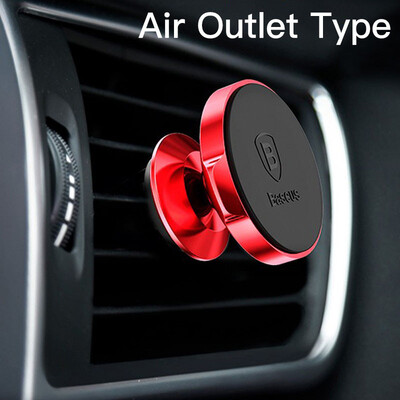 

Baseus Magnetic Car Phone Holder for iphone X 8 Samsung S9 Mobile Phone Air Vent Vertical Flat Type Mount Magnet Phone Stand