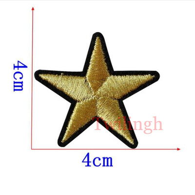 

1 Pcs Patches Iron-on Sew-on Sliver Gold Star Embroidery Motif Applique Garment Children Women DIY Clothes Sticker Wedding Party