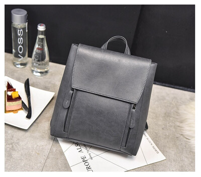 

2017 New Female PU Leather Backpack Simple Bag for Teenage Girls Travel Leisure Travel Fashion College Schoolbag Women Bag