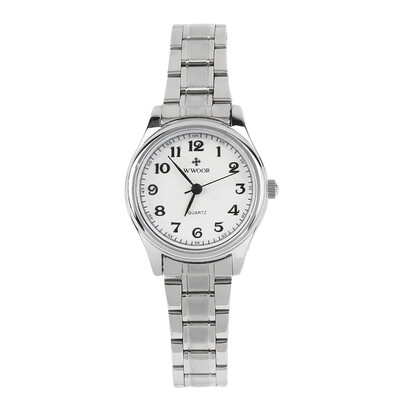 

WWOOR Luxury Men Women Lover Couple Stainless Steel Quartz Wrist Watches Woman