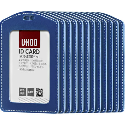 

Excellent UHOO 6831 candy color cortical documents card sets horizontal white 12 box work card staff card badge