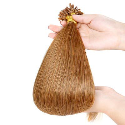 

BHF HAIR Fusion hair extensions Human Remy Hair Black Ash Brown Platinum Blonde Straight Nail U-tip Fusion Hair Extensions 1gs