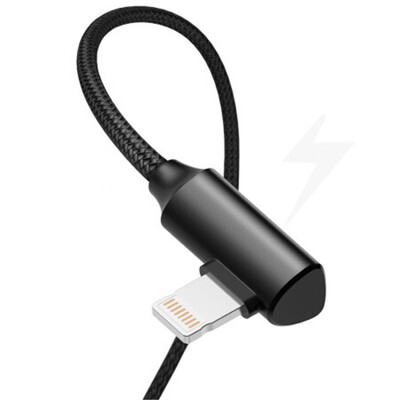 

ESCASE iPhone data cable L-type elbow USB-C7 black