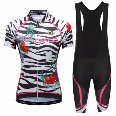 

Malciklo 2018 Summer Womens Cycling Jersey Bib Tights Woman Short Bike Compression Suits Quick Dry