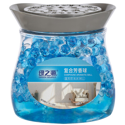 

Green source Fangfen compound aromatic beads 300g blue wind chime indoor car deodorant air freshener aromatherapy crystal beads fragrance toilet toilet deodorant aroma beads
