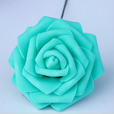 

5 Heads 8CM Artificial Rose PE Foam Flowers Dly Bride Bouquet Wreaths Wedding Home Decorative Charming Flowers
