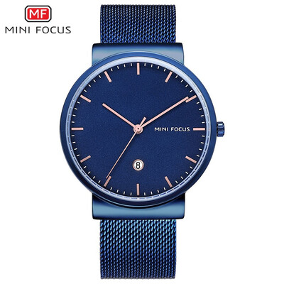 

MINI FOCUS Business Stainless Steel Strap Men Quartz Watch MF0184G