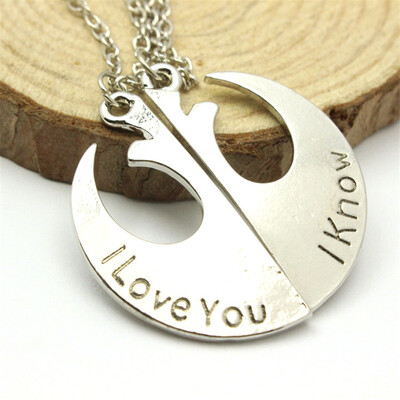 

MyMei Star Wars Rebel Insignia Love couples Necklace Friends Gift I love you I know