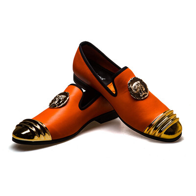 

MeiJiaNa Slip On Flats Loafers Male Shoes Fashionable Mens Casual Patent Leather Shoes Comfortable Soft Handmade Driving Shoes