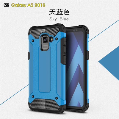 

Goowiiz Phone Case For Samsung Galaxy A8 2018A5 2018 King Kong Armor Fashion Bumper PC TPU Prevent falling