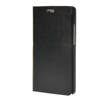 

MOONCASE Leather Side Flip Wallet Card Holder Stand Shell Pouch Case Cover for Huawei Ascend P8 Black