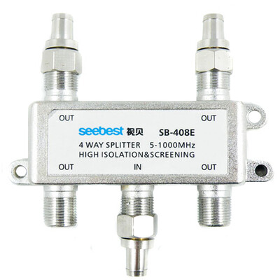 

Seebest 408E broadband cable branch distributor one turn four 5-1000MHz silver