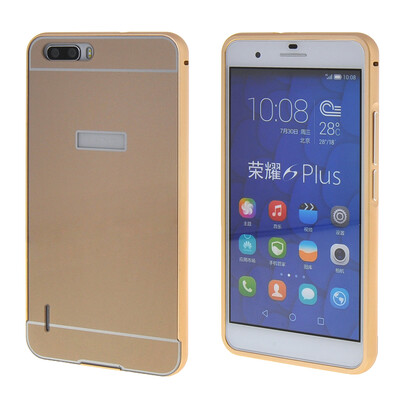 

MOONCASE Huawei 6 Plus Случай 2 В 1 жесткий бампер вставить обложка чехол для Huawei Honor 6 Plus Золото