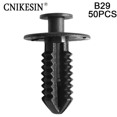 

CNIKESIN 100PCS B29 7mm Hole Auto Fastener Car Bumper Fender Retainer Rivets Clips Fastener for BMW E34 E36 E60 E90