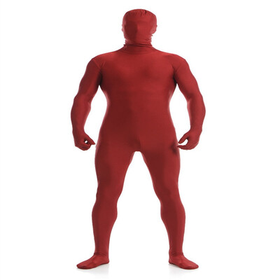

Gesikai Mens Full Bodysuits Brown Spandex Lycra Zentai Suit Custom Second Skin Tight Suits Nylon Bodysuit Halloween Costume