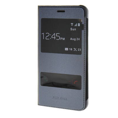 

MOONCASE Case for Huawei Honor 4A (5.0") Ultra Slim View Window Flip Leather Case Cover Grey