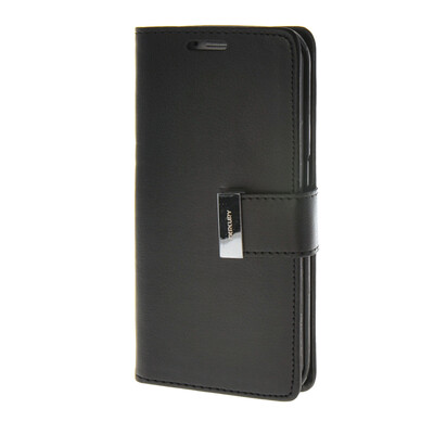 

MOONCASE Synthetic PU Leather чехол для Wallet Flip Card Slot Holster Pouch Stand Samsung Galaxy S6 Edge Black