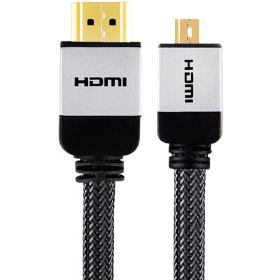 

Ferguson (cabos) F00320105 Micro hdmi to hdmi line mobile phone mini HDMI output connection TV HD line data line 1.5 m alloy upgrade section