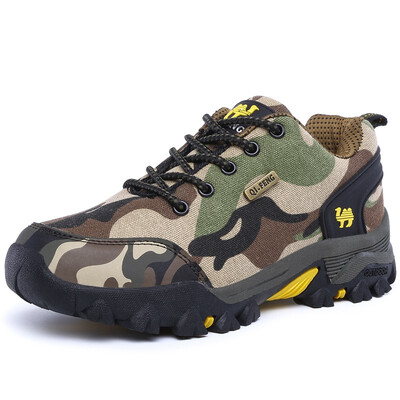 

2018 New Hiking Shoes Men Outdoor Trekking Sneakers Couples Autumn Winter Mountain Boots Men Women Camo Climbing Shoes
