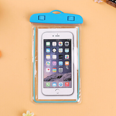 

Universal Waterproof Phone Pouch with LANYARD for Any Cell Phones within 6 inches Swimming Diving Transparent Bag Luminous Case