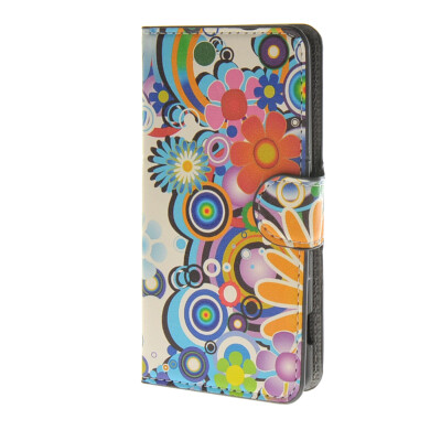 

MOONCASE Flower style Leather Side Flip Wallet Card Slot Stand Pouch Case Cover for Sony Xperia Z4 Compact (Mini) a01