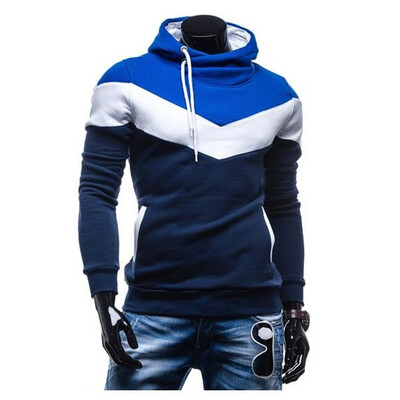 

Zogaa New Men's Hoodie Slim Casual Patchwork