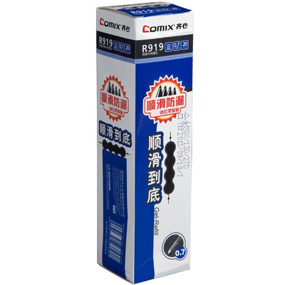 

United (COMIX) GP006 Scrub Гелевая ручка подпись Jinling / ручка / ручка 0.7mm 12 Зай Блэк