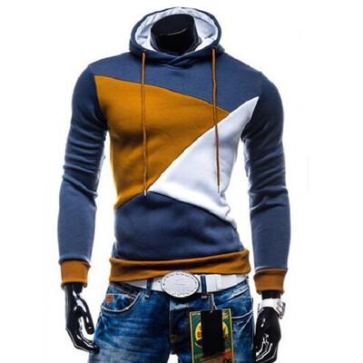 

Zogaa New Men's Hoodie Color Matching Hooded