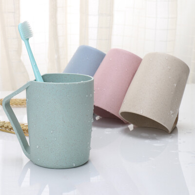 

Wen Hao wheat mouth mug couple toothbrush cup brushing cup children wash cup plastic tooth cylinder W0008