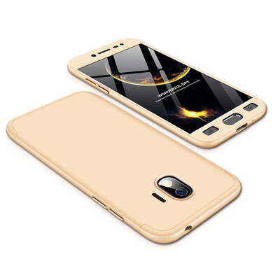 

MOONCASE Three-parts structure design Full Protection Hard Plastic Combination Case for Samsung Galaxy J2 Pro 2018 Gold