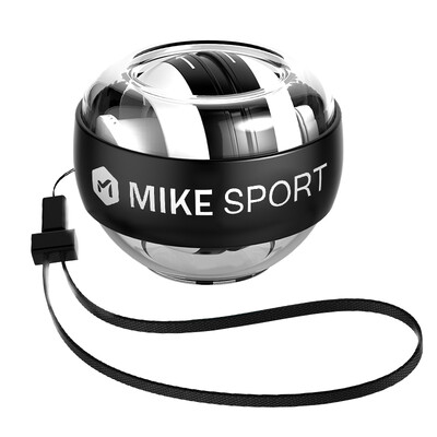 

Mi Ke wrist ball gripper super gyro wrist self-start grip ball male wrist trainer MK2703-03 black with light belt count