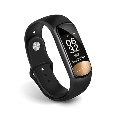 

SENSSUN Smart Bracelet S1 Heart Rate Variability Monitoring Blood Pressure Sleep Monitoring Call Reminder Waterproof Watch Pedometer Black
