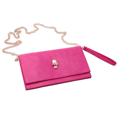 

Lady Handbag Skull Heads Envelope Single Shoulder Party Clutch Bag Fashion PU