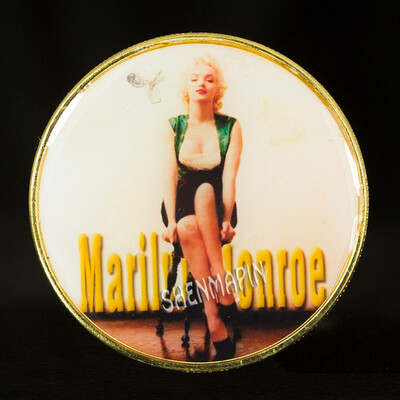 

American actress Marilyn Monroe gold-plated commemorative coin love movie coins Work hard in your own life