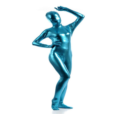 

24 Hrs Shipped Out Womens Metallic Full Bodysuits Womens Shiny Sexy Catsuit Fancy Dress Suitable for Halloween&Stage Performance