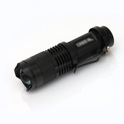 

Mini 7w 300lm Led Flashlight Torch Adjustable Focus Zoom Light Lamp NEW