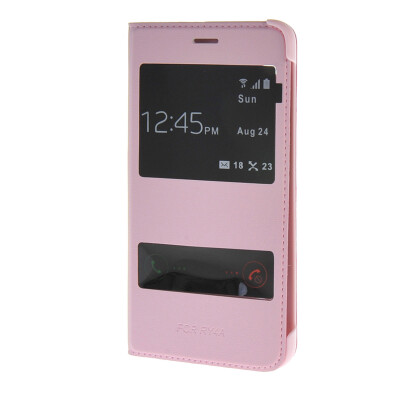 

MOONCASE чехол для Huawei Honor 4A (5.0") Ultra Slim View Window Flip Leather Case Cover Pink