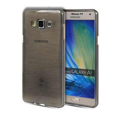 

MOONCASE Soft Flexible Silicone Gel TPU Slim Shell Back Case Cover for Samsung Galaxy A7 Grey
