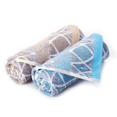 

Shengwei towel home bamboo fiber towel SW-35 blue coffee 2 gift box