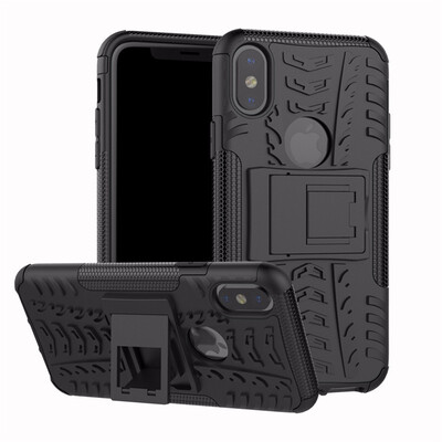 Goowiiz Phone Case For Iphone 78X Armor Tire Texture Rugged Protection PCTPU Full Protection