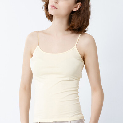 

Canvaus Summer New Women Wild Slim Casual O-neck Solid Color Cotton Camisole Tanks Tops
