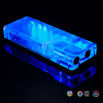 

PHANTEKS R220 computer flat water-cooled water tank copper heat dissipation DDC water pump installation position&pump cover RGB light control Viton military-grade sealing material process